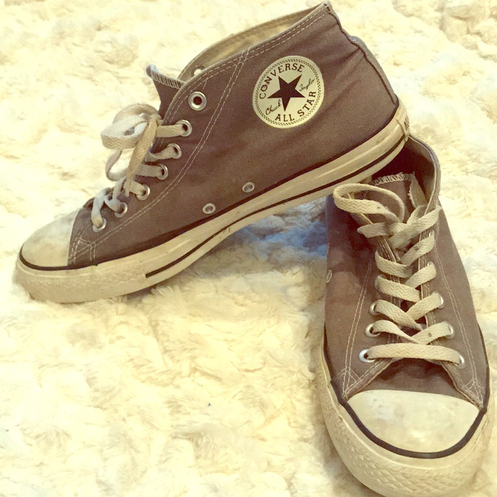 Grey Mid Top Converse
